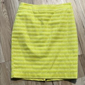 Ann Taylor Vibrant Yellow Pencil Skirt size 4P